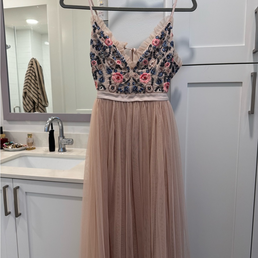 Needle & Thread Blush Embroidered Dress